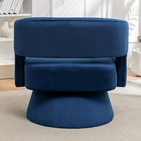 Cozy Swivel Barrel Chair: Luxurious Comfort, Effortless Rotation