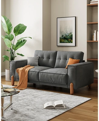 Simplie Fun Modern Chenille Sofa: Comfort & Style for Small Spaces