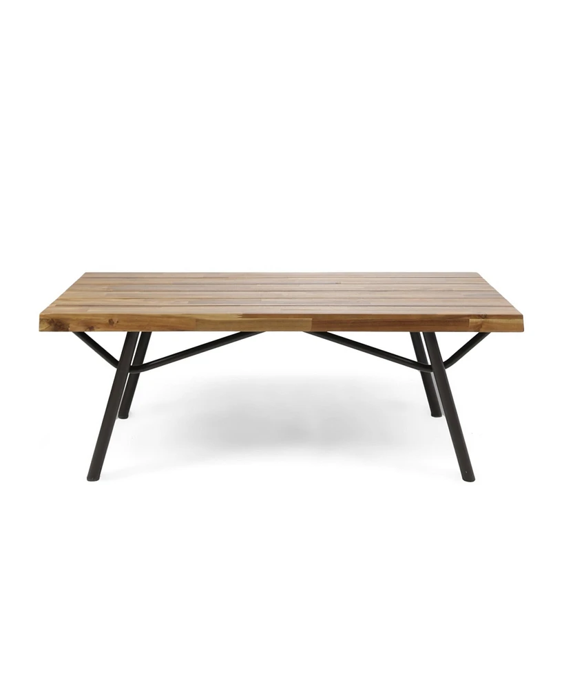 Simplie Fun Modern Acacia Wood Patio Coffee Table