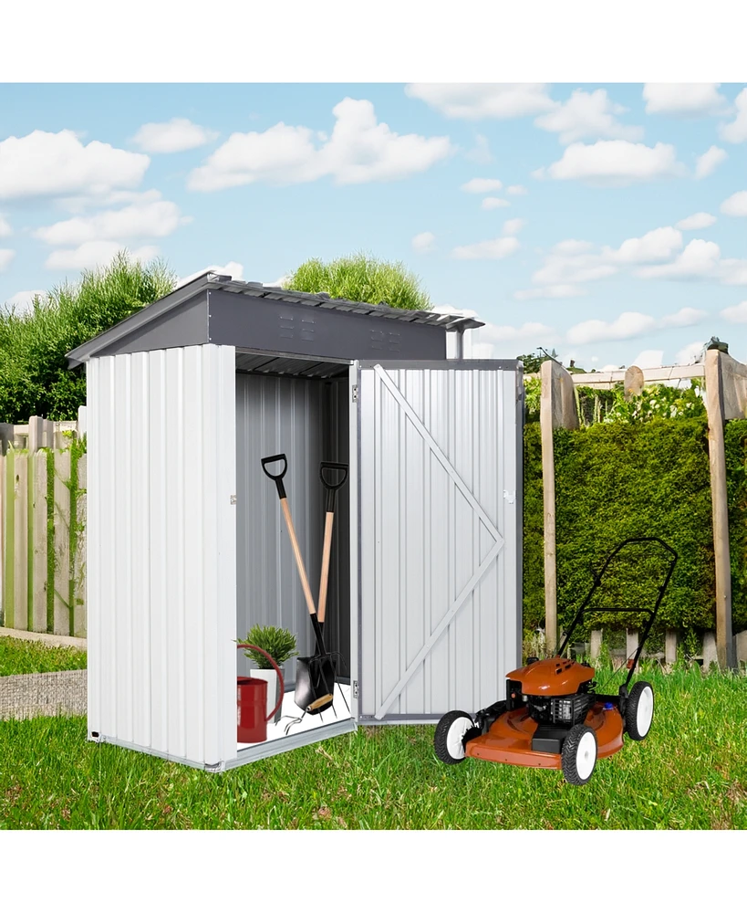 Streamdale Furniture 5x3FT Metal Storage Shed: Durable, Rainproof, Easy Assembly