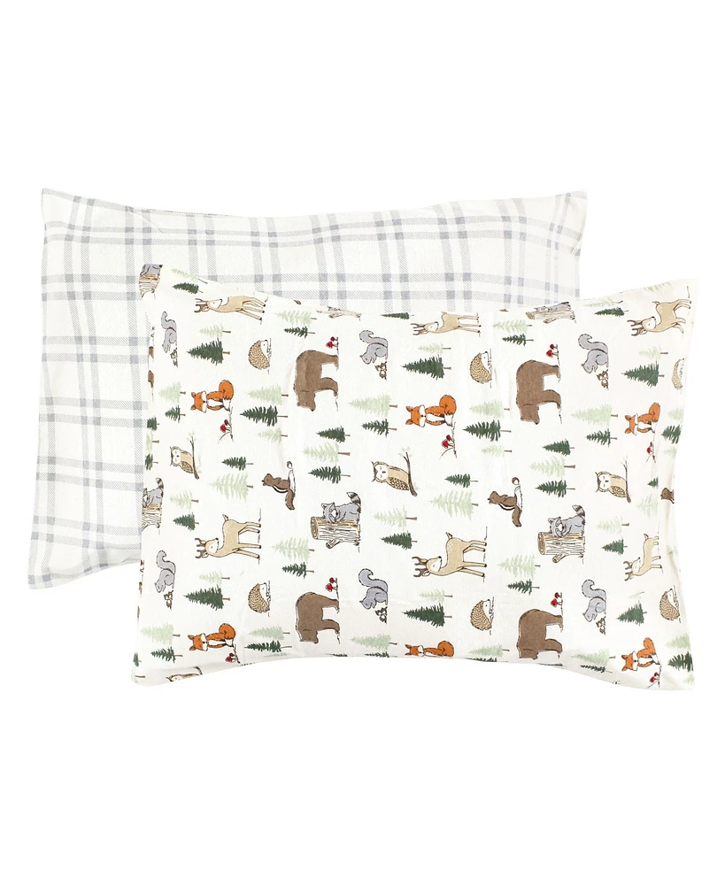 Hudson Baby Cotton Toddler Pillow Case, Forest Animals, One Size