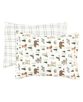 Hudson Baby Cotton Toddler Pillow Case, Forest Animals, One Size