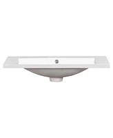 Streamdale Furniture 30" Resin Vanity Top with 3 Faucet Holes