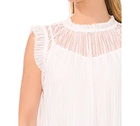 CeCe Women's Ruffled Sleeveless Blouse