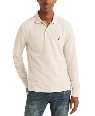 Nautica Men's Long Sleeve Deck Polo Shirt