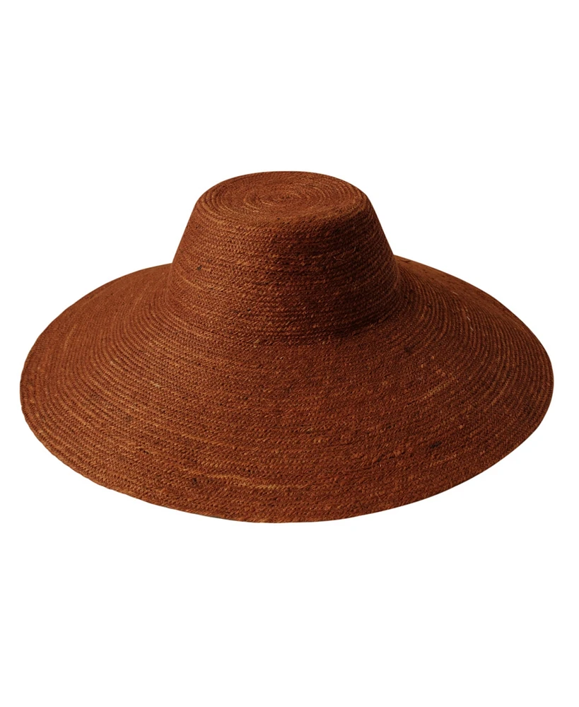 Riri Burnt Sienna Jute Straw Hat