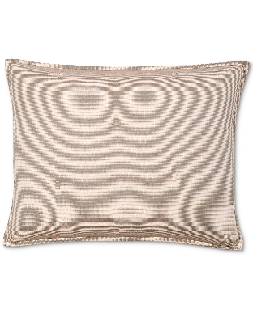 Oake Airy Gauze Stripe Sham, King, Exclusively at Macy's