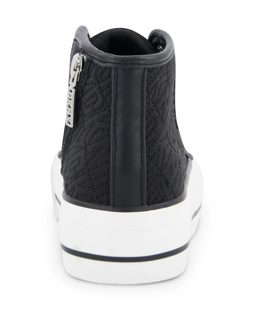 Dkny Little And Big Girls Katie Tall High Top Sneaker