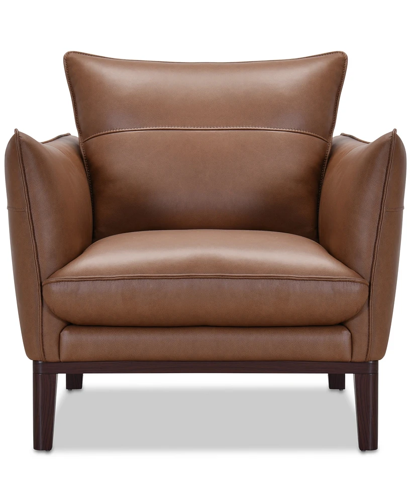 Kettner 34" Leather Chair, Created for Macy's