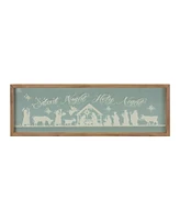 Slickblue Framed Silent Night Sign 20"l