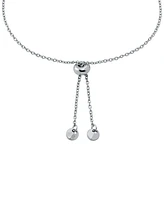 Michael Kors Sterling Silver Pave Heart Charm Bracelet