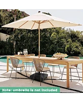 Slickblue Fillable Umbrella Base Stand with Lockable Universal Wheels