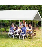 Slickblue 10 x 20 Feet Steel Frame Portable Car Canopy Shelter