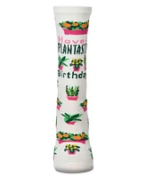 Have a Plantastic Birthday Greeting Card Crew Socks