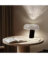 Brightech Kingpin 10" Modern Led Table Lamp with Marble Base