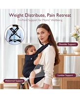 Momcozy Ergonomic,Cozy and Lightweight - Baby Carrier Newborn to Toddler