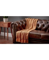 Chanasya Premium Mini Maze Super Soft Acrylic Throw Blanket With Tassels