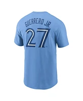 Nike Men's Vladimir Guerrero Jr. Powder Blue Toronto Jays Fuse Name Number T-Shirt