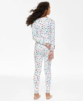 Family Pajamas Little & Big Kids Star Toss Cotton Snug-Fit Matching Holiday Set, Created for Macy's