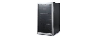 Black & Decker 3.3 Cu. Ft. Beverage Cooler with Double Pane Glass Door Drink Fridge with 112-Can Capacity