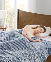 Madison Park Carved Plush Blanket