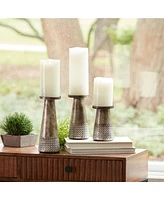 Slickblue Set of 3 Elegant Candle Holders - Stylish Home Decor Accents