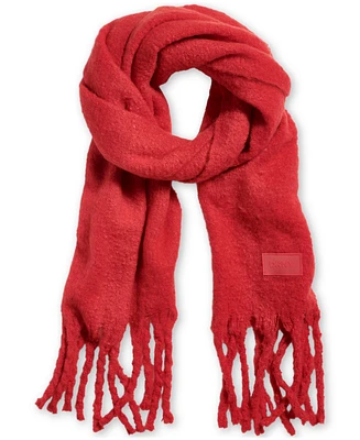 Dkny Women's Fluffy Solid Fringe-Trim Blanket Scarf