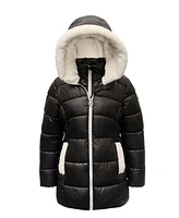 Michael Kors Toddler Little Girls Stadium Puffer Jacket with Bib