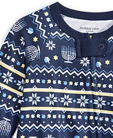 Holiday Lane Infant Hanukkah Cotton Matching Family Pajamas Onesie, Created for Macy's