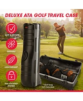 Skb Cases Deluxe Ata Hard Plastic Storage Wheeled Cart Golf Bag Travel Case