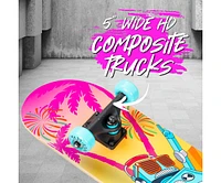 Madd Gear Beginner Skateboard for Kids Ages 5+ – 31" Popsicle Deck – Double Kicktail – Abec-5 Bearings – Max 110 lbs