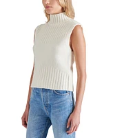 Steve Madden Women's Serin Mock-Neck Sleeveless Sweater