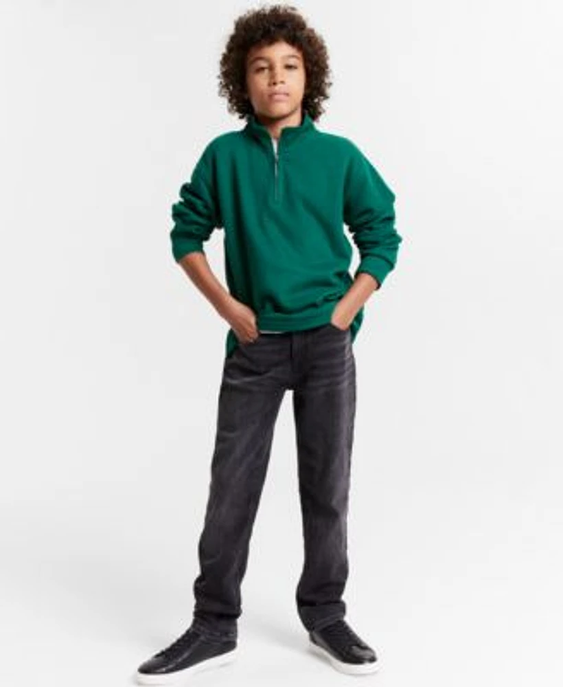 Epic Threads Little Big Boys Quarter Zip Shirt Slim Fit Brooklyn Jeans Created For Macys