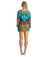 La Moda Clothing Women's Drawstring Elasic Waist Short Dress