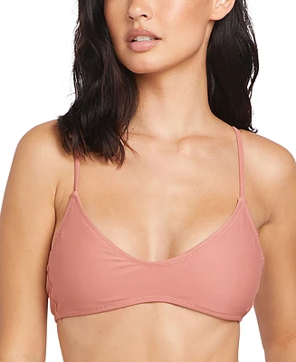 Volcom Juniors' Simply Solid Scoop-Neck Bikini Top