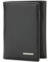 Perry Ellis Portfolio Men's Slim Leather Trifold Wallet