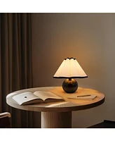 Brightech Blair 10" Led Midcentury Table Lamp with Marble Base