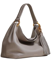 Donna Karan Glenwood Leather Shoulder with Tassel Detail