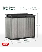 Keter Ket-237831 Elite Store Outdoor Storage Shed Patio Furniture for Tools