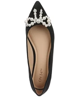 On 34th Women's Millee Embellished Bow Pointed-Toe Flats, Created for Macy's