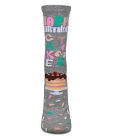 Happy Birthday Cake Time Greeting Card Crew Socks