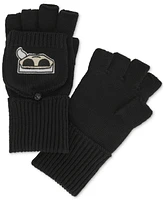 Karl Lagerfeld Paris Women's Rhinestone Karl Pop-Top Gloves