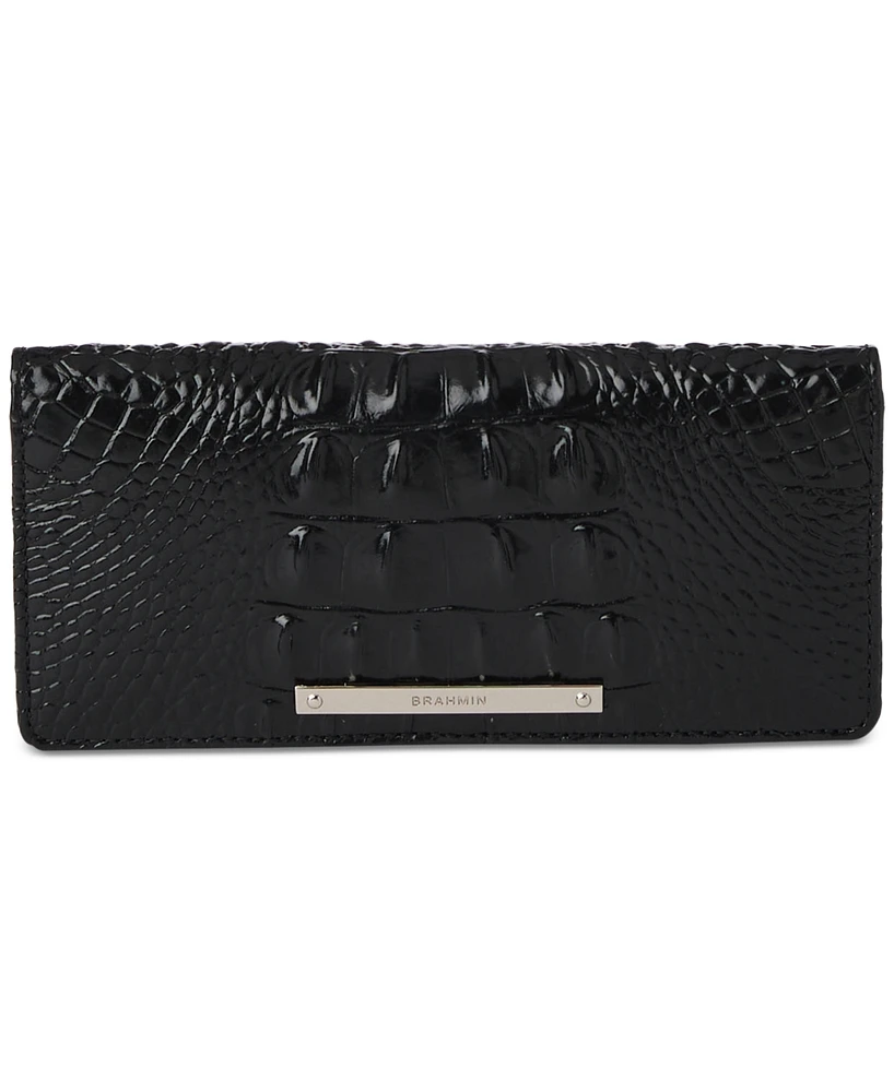 Brahmin Ady Black Leather Melbourne Wallet