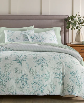 Charter Club Eucalyptus Garden 2-Pc. Duvet Cover Set, Twin, Exclusively at Macy's