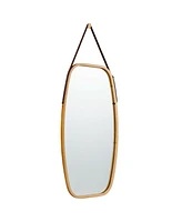 Slickblue 30 Inch Modern Rectangle Wall Hanging Framed Mirror