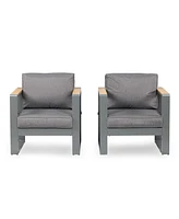 Aoodor Kepa Patio Dining Armchair (Set of 2)