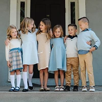 Hope & Henry Boys Organic Long Sleeve Henley Sweater Hoodie