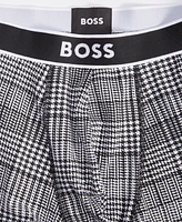 Boss by Hugo Men's Trunk 24 Stretch Glen Plaid Trunks