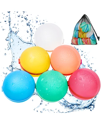 Clovercat Reusable Water Balloons for Kids and Adults Eco-Friendly Latex-Free Silicone -Pack