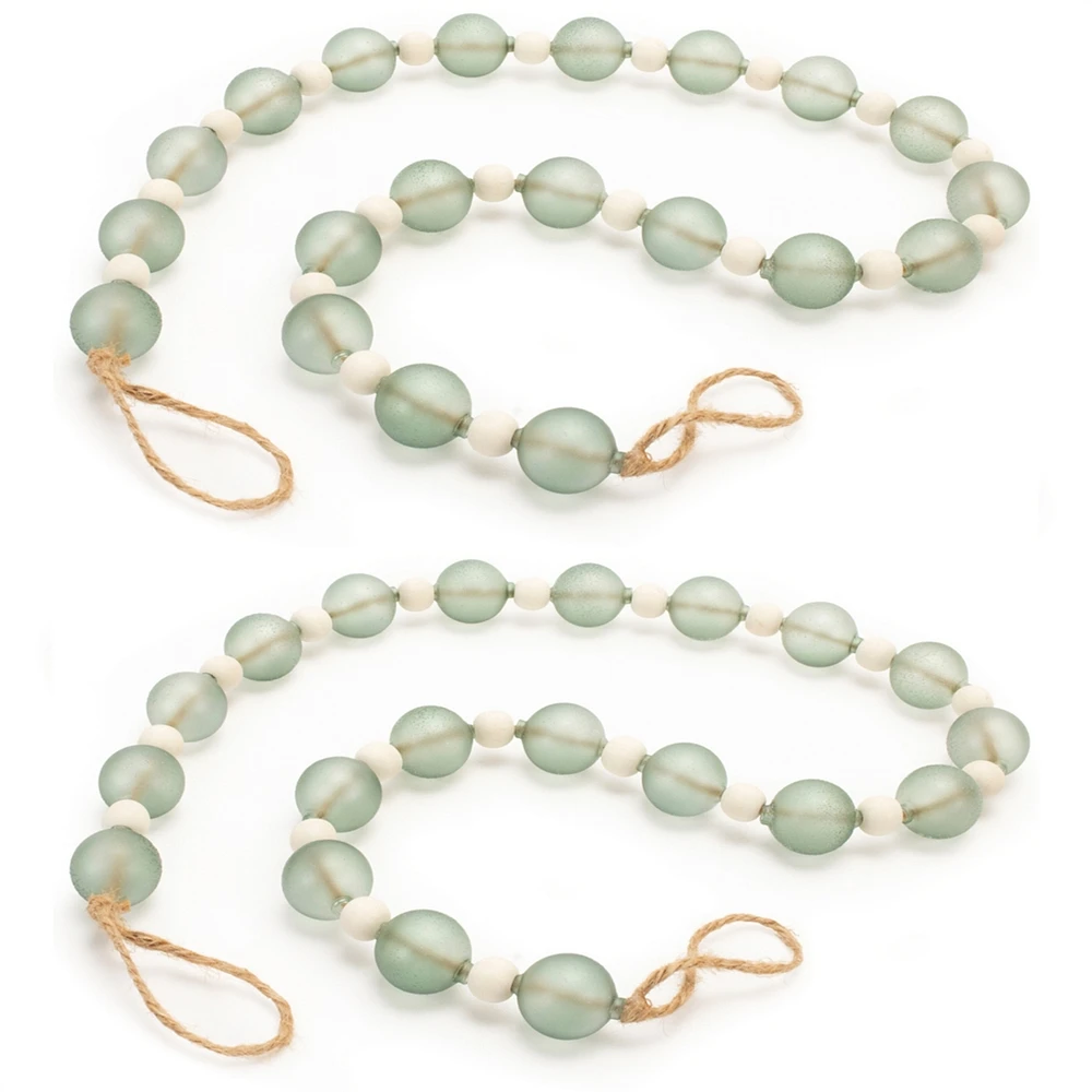Slickblue Set of 2 Bead Garlands – Versatile Decor for Festive and Seasonal Arrangements